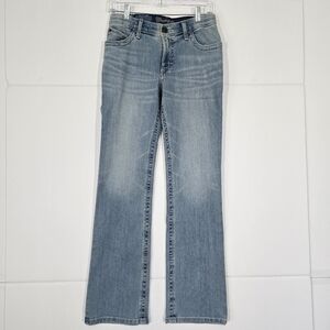 Wrangler Ultimate Riding Low Rise Bootcut Jeans Womens 28 Light Wash Y2K NWT